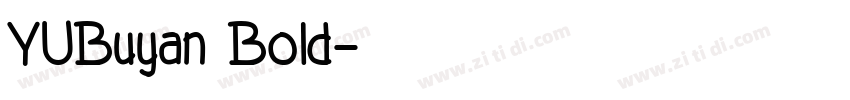 YUBuyan Bold字体转换